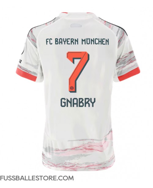 Günstige Bayern Munich Serge Gnabry #7 Auswärtstrikot Damen 2025-26 Kurzarm Günstige Bayern Munich Serge Gnabry #7 Auswärtstrikot Damen 2025-26 Kurzarm